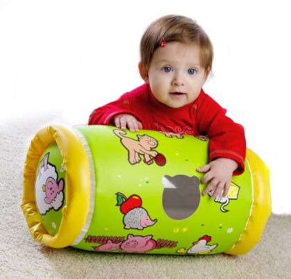 Válec s rolničkou, nafukovací Moje první zvířátka