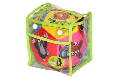 Míč Krtek textilní 15cm v plastové tašce