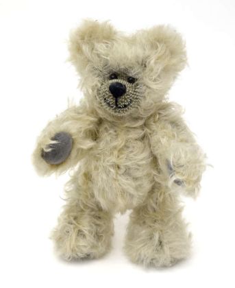 Medvěd 20cm kloubový, sv.šedý