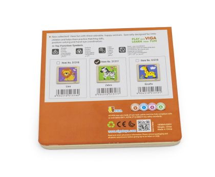 VIGA, Dřevěné puzzle - zebra