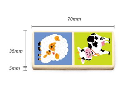 VIGA, Dřevěné domino - domácí zvířata