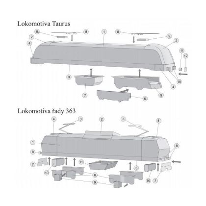 Vystřihovánky Elektrické lokomotivy