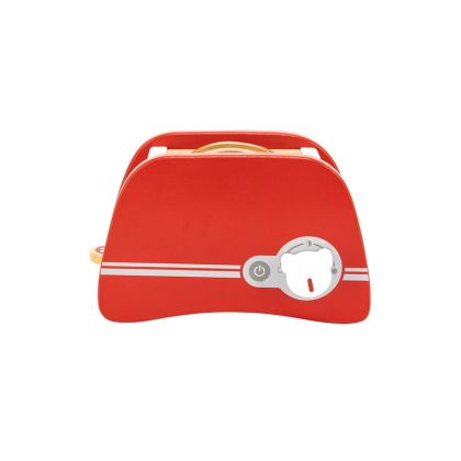 VIGA, Dřevěný toustovač červený