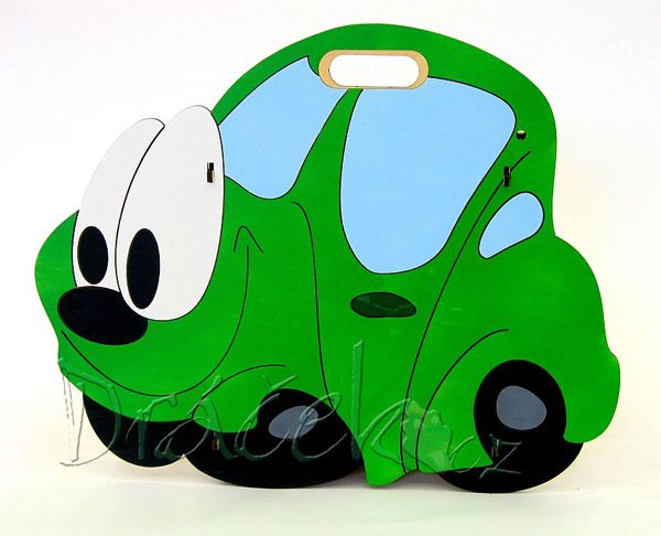 Odpadkový koš Auto zelené