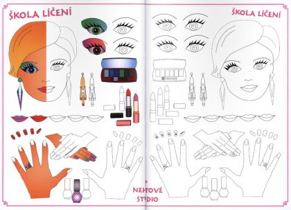 Vystřihovánky - Ivanka oblékací panenka v tanečních