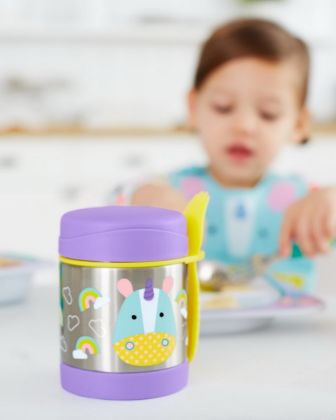 Skip Hop Zoo Termoska na jídlo s vidličkou Jednorožec