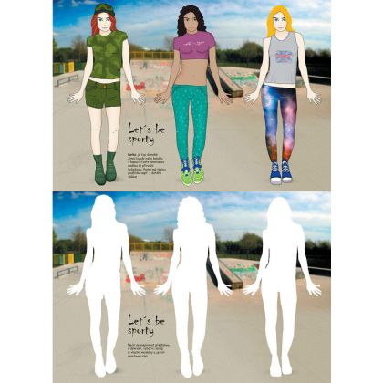 Vystřihovánky Škola módy - Volný čas