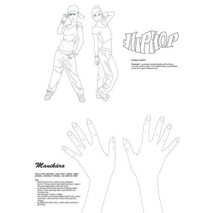 Vystřihovánky Škola módy - Volný čas