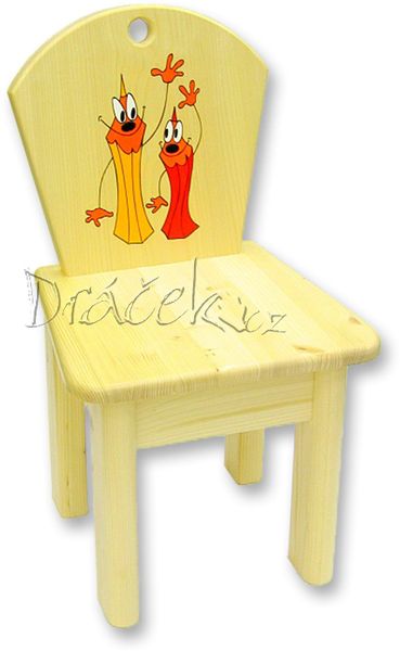 Dětská židlička Tužky