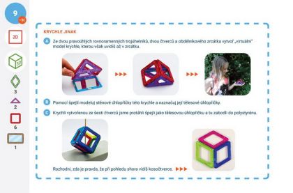 Karty Magformers Geometrie 3