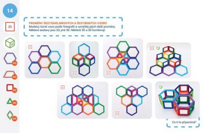 Karty Magformers Geometrie 3