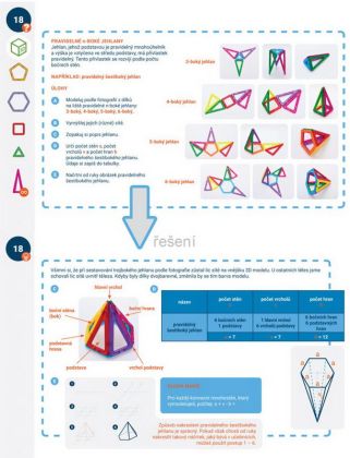 Karty Magformers Geometrie 3