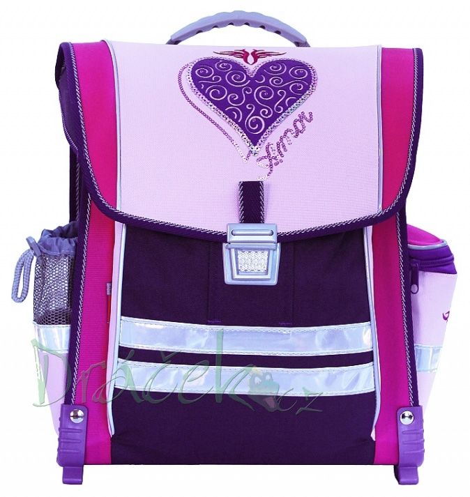 Školní aktovka EMIPO NEW LINE 02 Deluxe Amor fialová