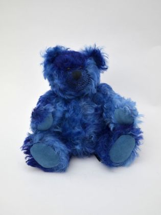 Medvěd 20cm kloubový, modrý