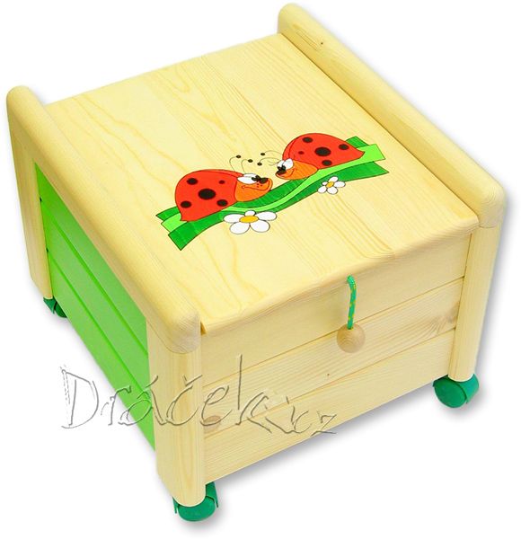 Dětský kontejner s víkem Berušky