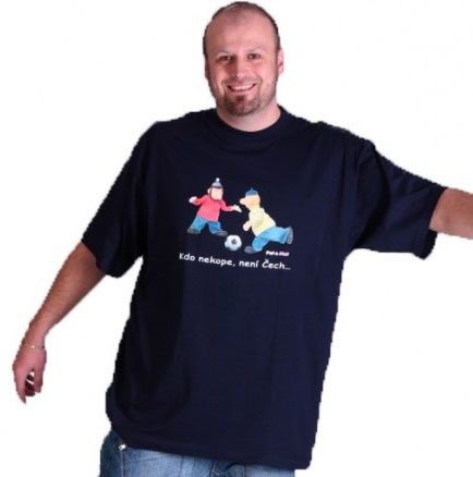 Tričko Pat a Mat Fotbal tmavě modré