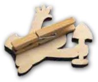 Dekorace s kolíčkem Krtek s deštníkem