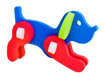 Pěnové 3D hračky - Pejsek a kočička