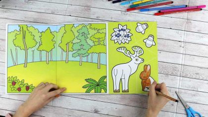 Začínáme vystřihovat - Zvířátka v lese