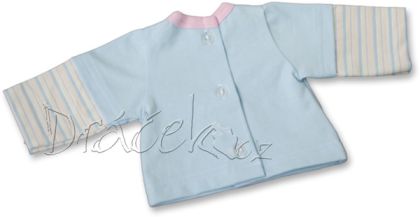 Triko modré s dvojitým rukávem 48 - 52cm