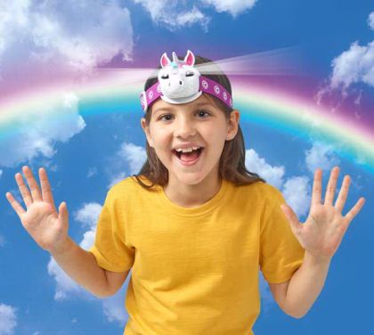 Brainstorm LED svítilna na hlavu UNICORN se zvukem
