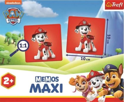 Trefl Pexeso Maxi Tlapková patrola Paw Patrol 24 kusů společenská hra v krabici 37x29x6cm
