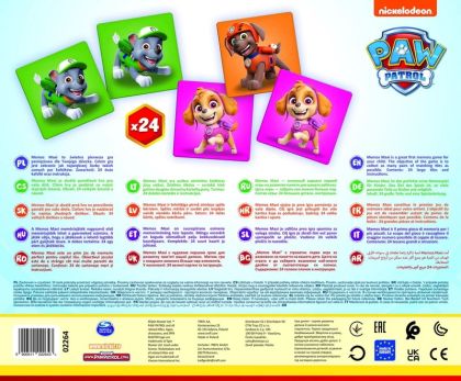 Trefl Pexeso Maxi Tlapková patrola Paw Patrol 24 kusů společenská hra v krabici 37x29x6cm