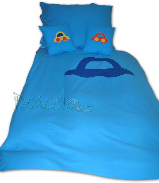 Dětské povlečení Autíčko modré malé