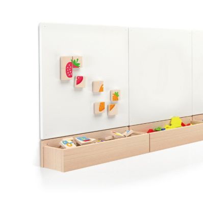 VIGA, Dřevěné magnetické puzzle - ovoce