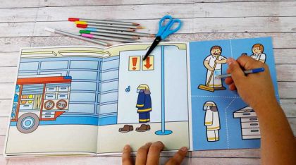 Začínáme vystřihovat - Hasiči