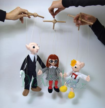 Textilní loutka Hurvínek