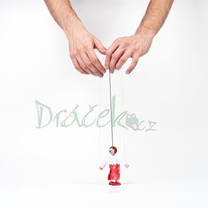 Loutka - holčička Maruška s vodícími šňůrkami
