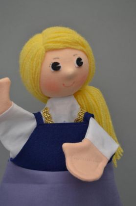 Popelka 30cm 2v1, maňásek