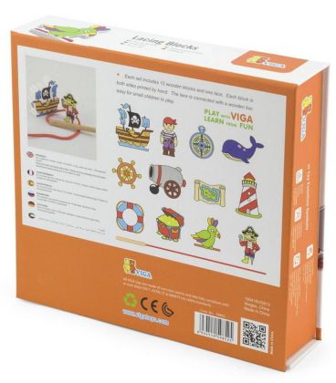 VIGA, Dřevěné navlékání - pirát