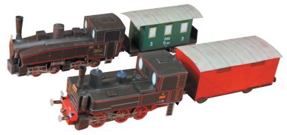 Vystřihovánky Historické lokomotivy