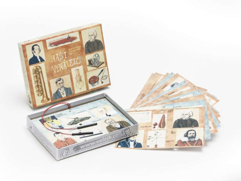 Svoboda, Naši vynálezci společenská hra na baterie v krabici 22x16x3cm