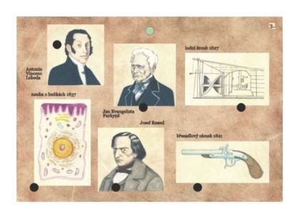 Svoboda, Naši vynálezci společenská hra na baterie v krabici 22x16x3cm