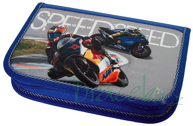 Plněné školní pouzdro EMIPO s dvěma klopami 01 Elegant Speed