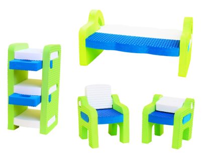 Pěnová stavebnice 3D - Pokojíček na cestách v kufříku