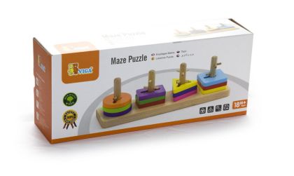 VIGA, Dřevěná skládačka s tvary