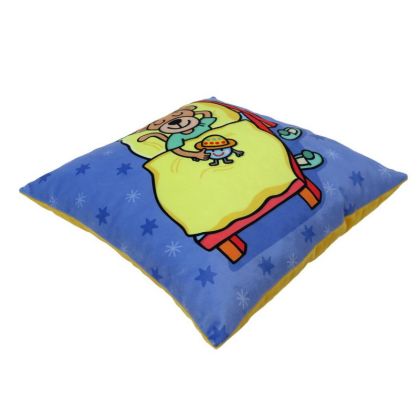 Polštář 30x30 cm, Pepa popleta, spí v postýlce