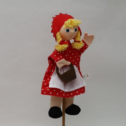 MÚ Brno, Karkulka s copy 31 cm, puntíkovaná, maňásek