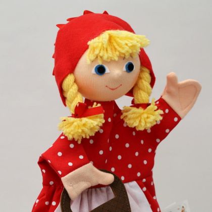 MÚ Brno, Karkulka s copy 31 cm, puntíkovaná, maňásek