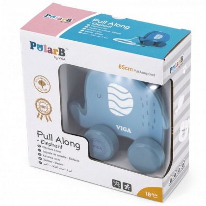 VIGA, Dřevěná tahačka slon