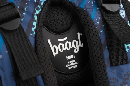 BAAGL Školní batoh Skate Struktury modrý