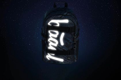 BAAGL Školní batoh Skate Struktury modrý