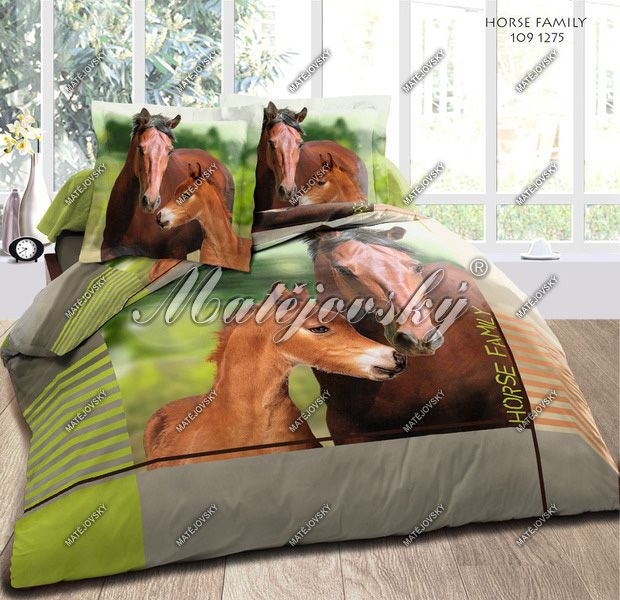 Dětské povlečení Horse family - velké