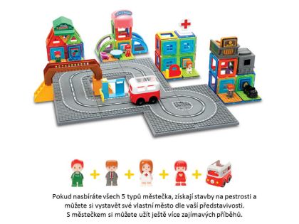 Stavebnice Magformers - Městečko Autobus