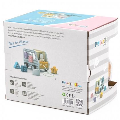 VIGA, Dřevěná tahačka a vkládačka - nákladní auto