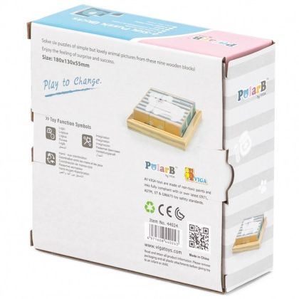 VIGA, Dřevěné kostky 9 ks